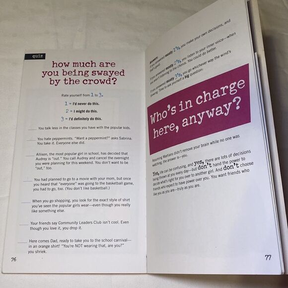 American Girl Smart Guide to Friendships and Boys Books Set of 2 EUC - Picture 5 of 11